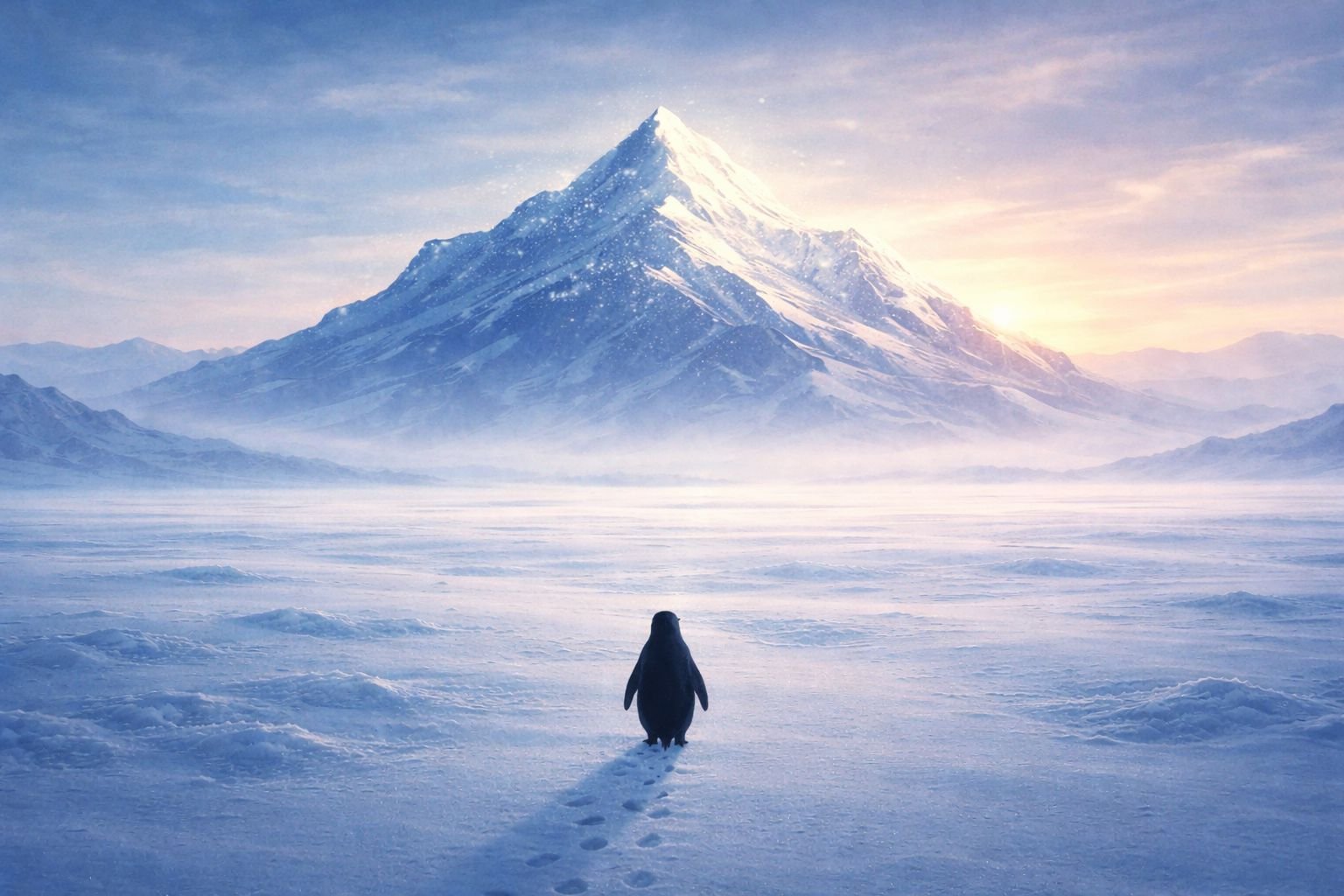 BE THE PENGUIN BUT CHOOSE YOUR MOUNTAIN WISELY